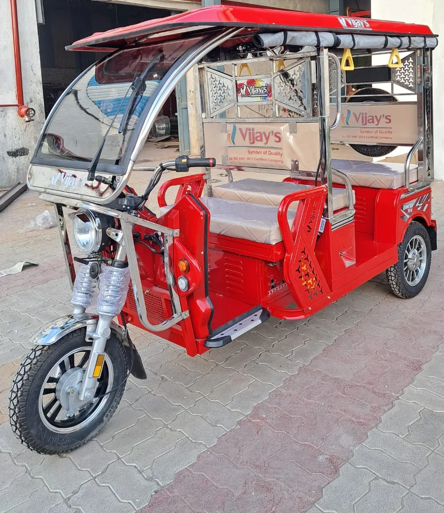 Vijays Energy Pro Full SS Passenger Electric Rickshaw, Battery Type: Lead Acid Battery