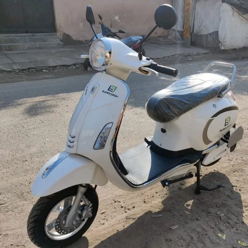 White Super Tech Battery Operated Scooter